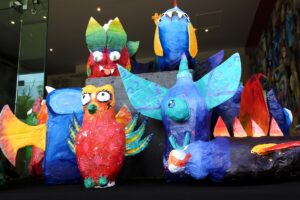 Year 9 Taniwha Monster Sculptures
