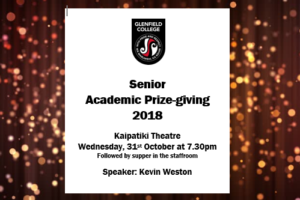 Senior Academic Prize-Giving 2018