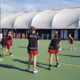 Netball girls play for 3rd place in their pool at Netball North Harbour.