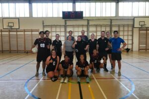 Staff vs Prefect Netball game at lunchtime