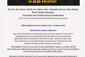 ASB Polyfest Cancelled
