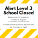 Lockdown Level 3 – Wednesday 12th until Midnight Friday 14th August