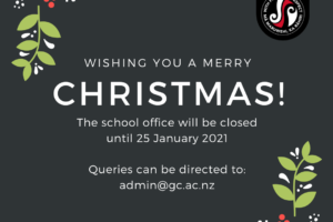 School Office Closed until 25th January 2021