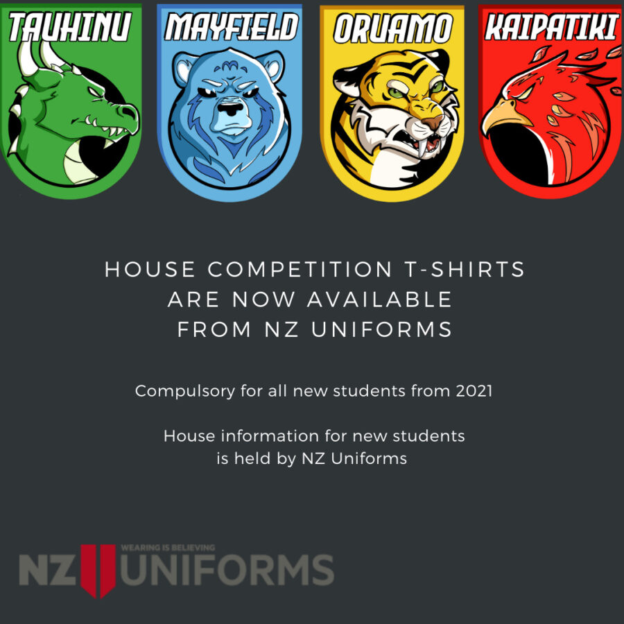 House Competition T-Shirts Available
