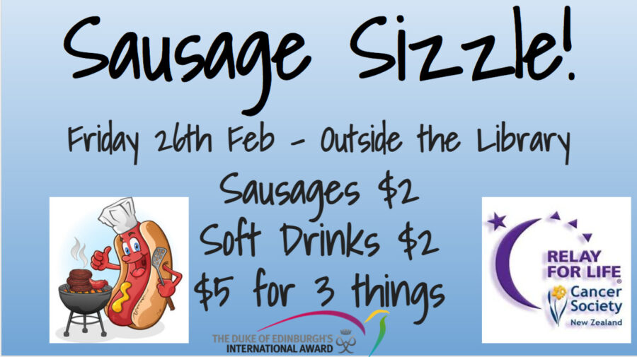 Sausage Sizzle this Friday
