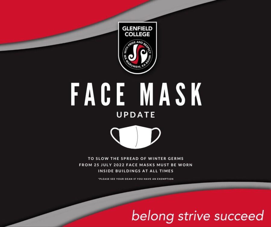 Face Mask Update for Term 3 2022